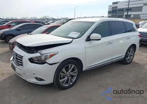 2013 Infiniti Jx35 z USA, uszkodzony, nr VIN 5N1AL0MN3DC310094